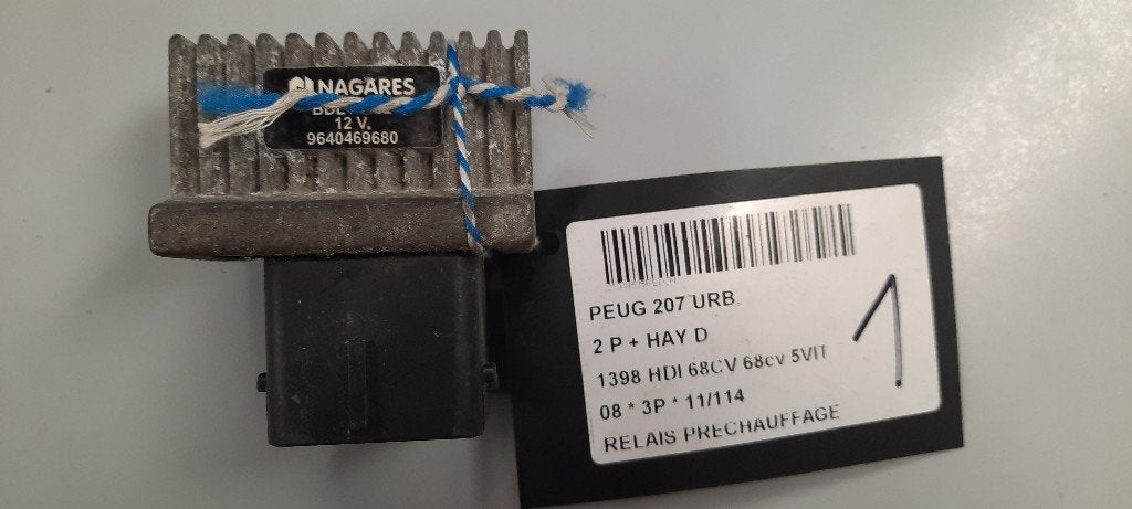 RELAIS BOUGIE PRECHAUFFAGE 207 / 207+ (WA / WC / WM), Kontakt-peugeot@peugeot.com, Utilisé, Peugeot Deutschland GmbH, Bahnhofsplatz
65423  Rüsselsheim, DE