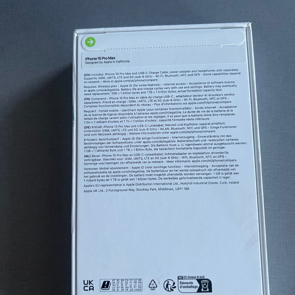 iPhone 15 pro max 256 GB - NIEUW, Telecommunicatie, IPhone 15, Blauw, Nieuw, 100 %