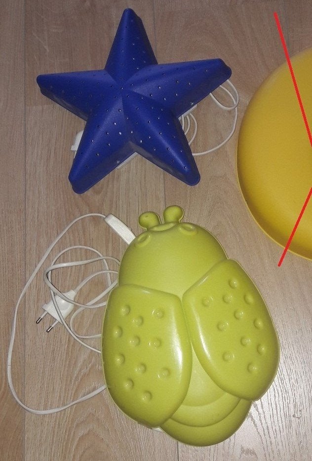 vintage kinderkamerverlichting / nachtlamp / wandlamp, Ophalen of Verzenden, Zo goed als nieuw, IKEA