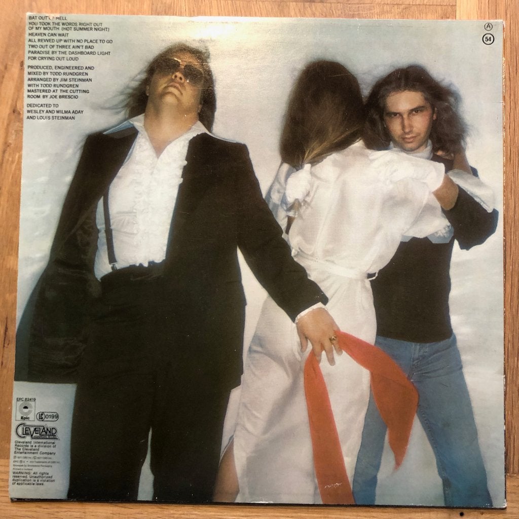 MEAT LOAF - Bat out of hell ( LP; NMINT ), Verzenden, Zo goed als nieuw, Poprock, Inclusief binnenhoes