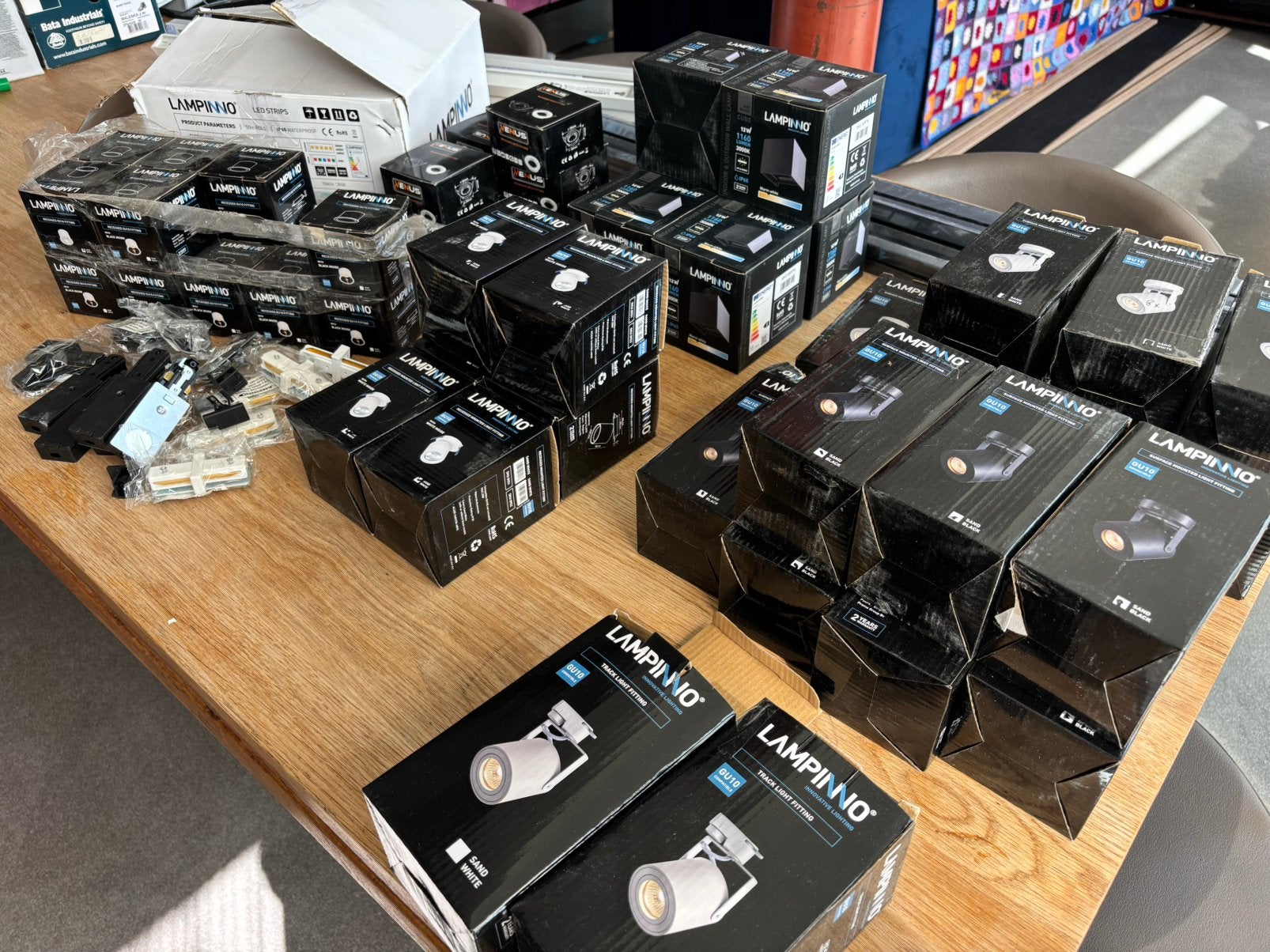Trackrails, ledstrip & spots Lampinno, Huis en Inrichting, Lampen | Spots, Ophalen, Zo goed als nieuw