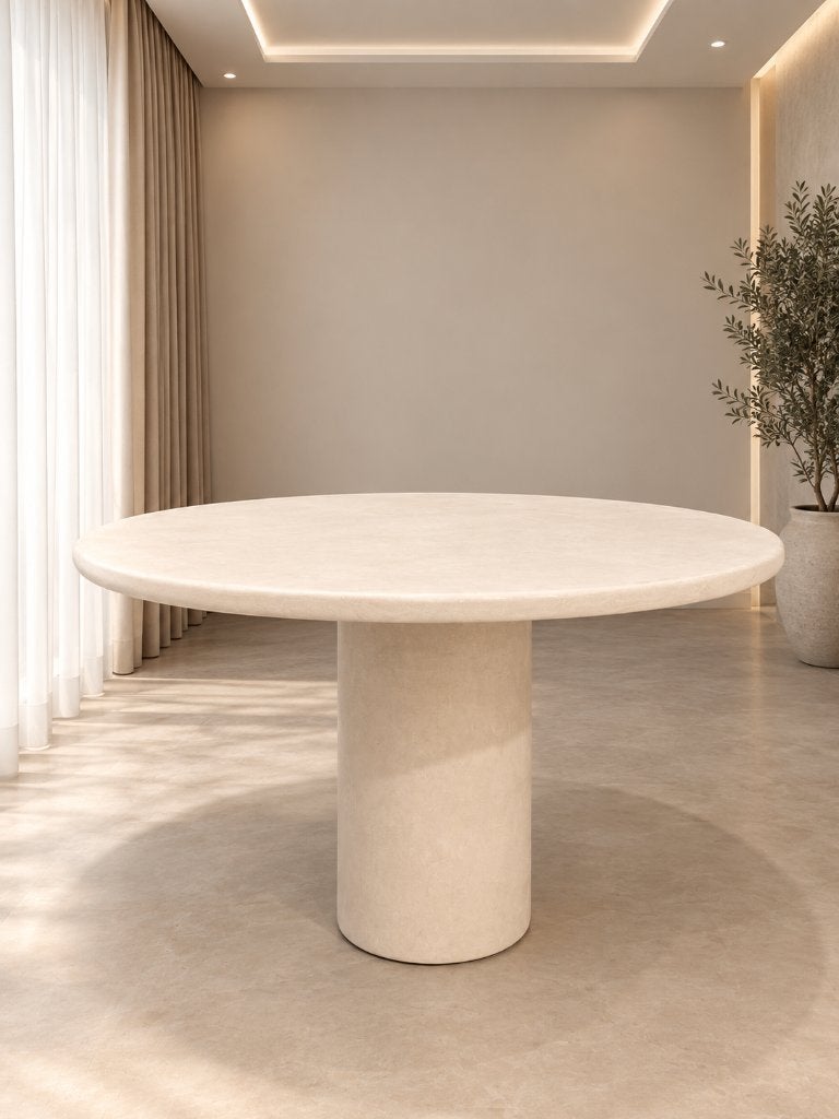 Table de salle à manger ronde Mortex, Maison & Meubles, Neuf, Cinq personnes ou plus, Rond, 100 à 150 cm