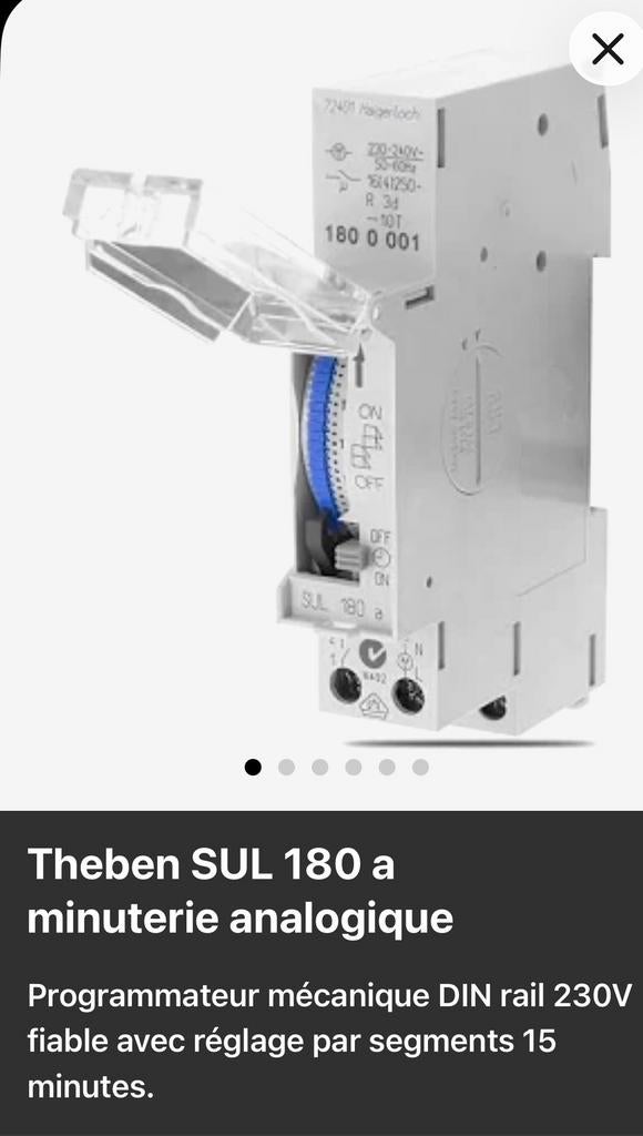 Programmateur horaire Theben SUL 180 a –, Enlèvement, Comme neuf