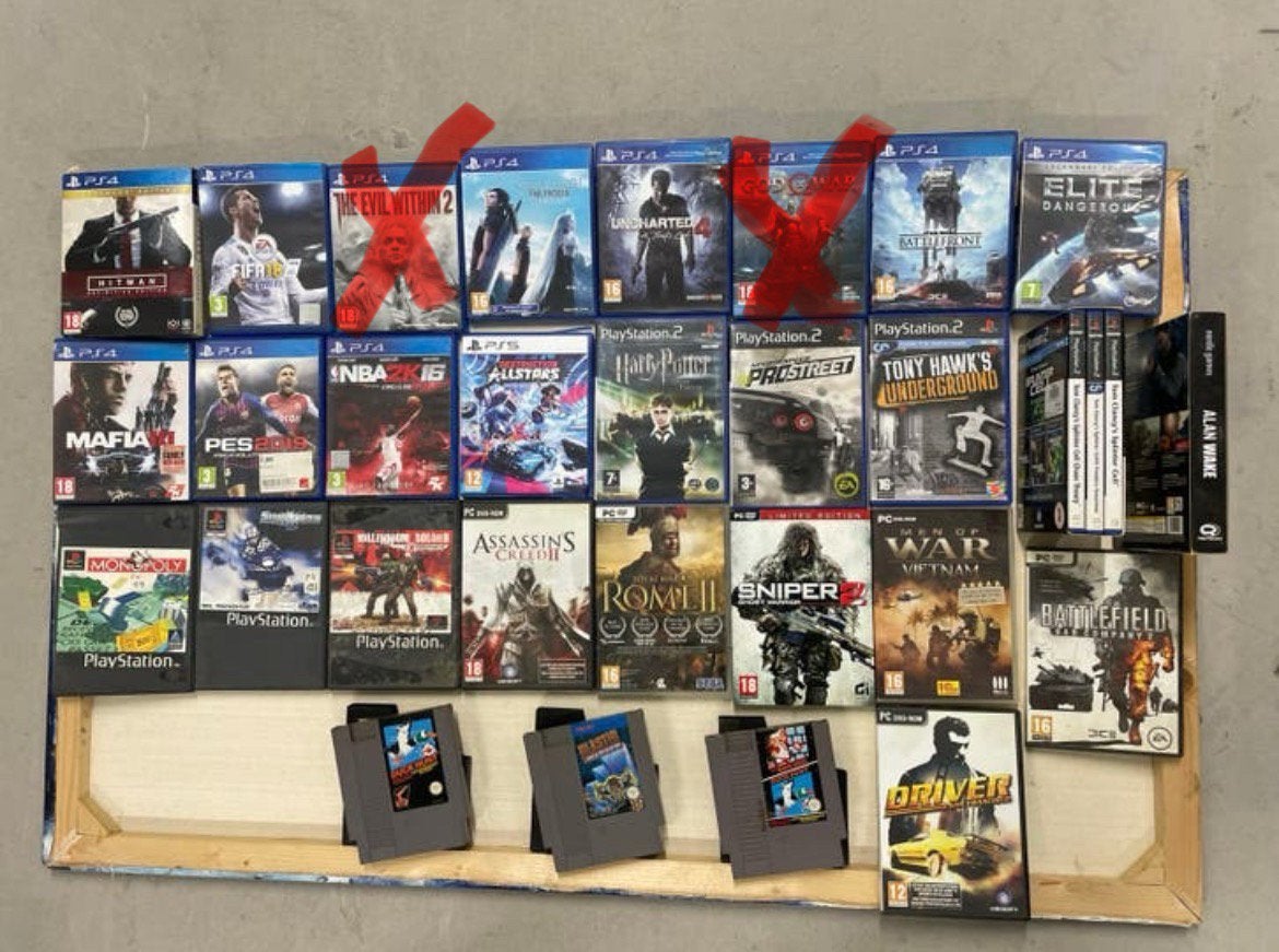 PS4 PS5 PS2 PS1 PC Nintendo NES-videogamebundel — 31 games!, Games en Spelcomputers, Ophalen of Verzenden, Gebruikt