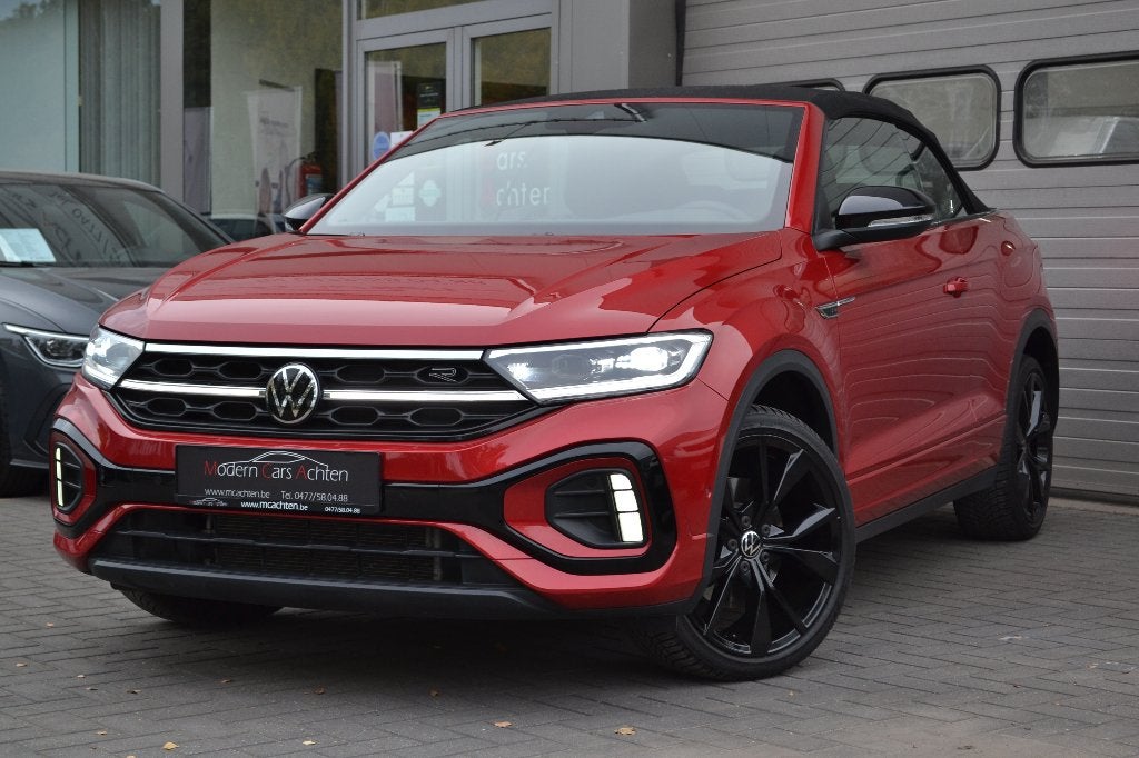 Vw T-Roc 1.5TSi R-Line DSG. Full black, camera..., Auto's, Stof, 1498 cc, 4 cilinders, Bedrijf