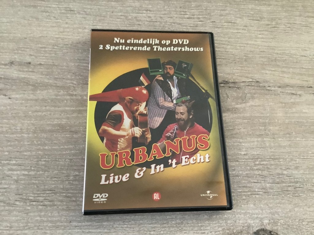 Urbanus live & in 't echt DVD (2005), Cd's en Dvd's, Stand-up of Theatershow, Overige artiesten, Alle leeftijden, Zo goed als nieuw