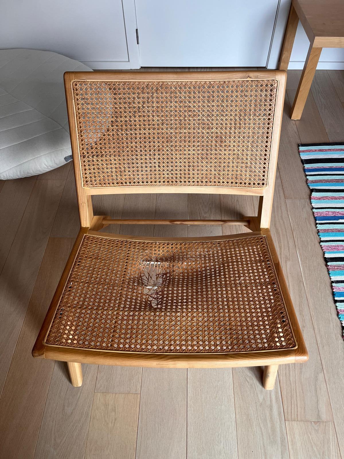 Gratis - beschadigde rotan lounge stoel furnified, Enlèvement