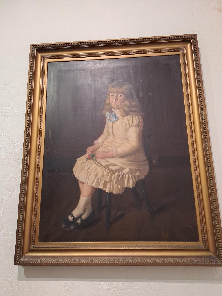 Schilderij meisje 1882, Ophalen