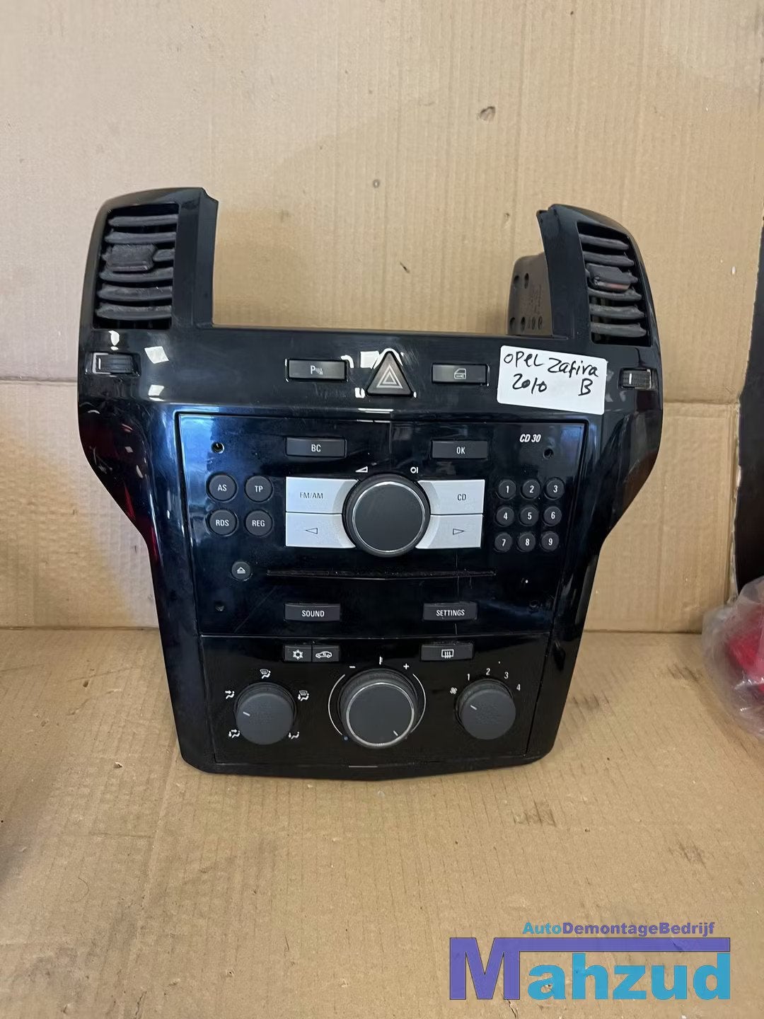 OPEL ZAFIRA B Zwart middenconsole radio kachel bedieningspan, Gebruikt, Opel Automobile GmbH, Kontakt@opel-infoservice.de, Opel