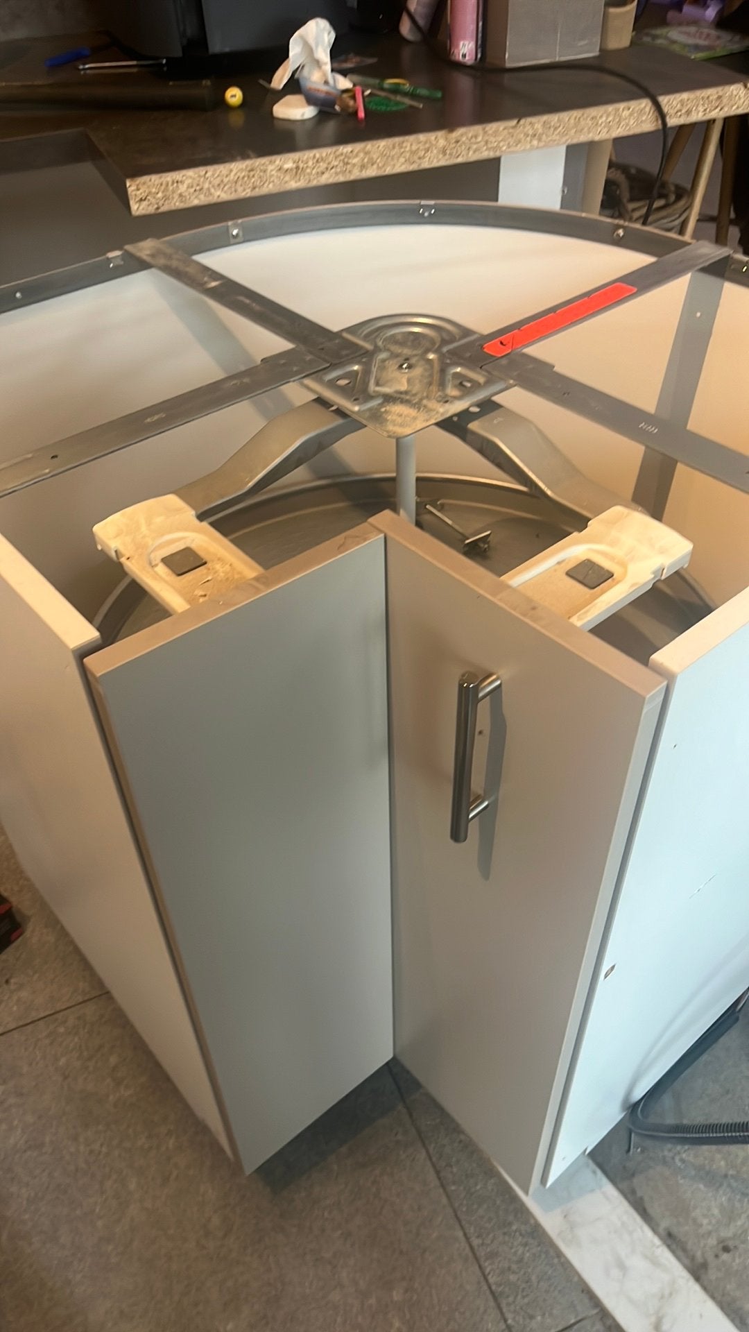 Gratis Hoekkasten keuken 2 stuks, Ophalen, Gebruikt, 75 cm of meer, Beige
