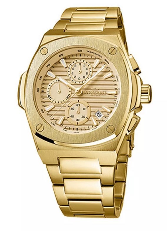 Rotorcraft Arcane Sport Chrono RC5005 t.w.v € 549-,, Ophalen of Verzenden, Waterdicht, Nieuw, Geel