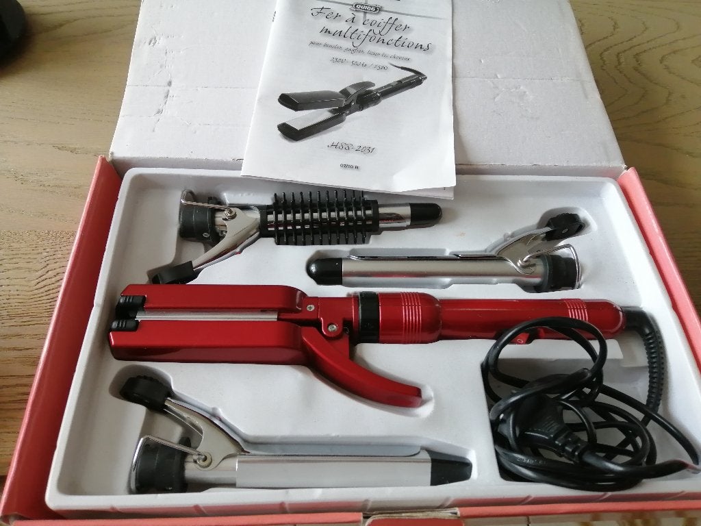haar stylings set, Handtassen en Accessoires, Uiterlijk | Haarverzorging, Ophalen of Verzenden, Zo goed als nieuw, Krultang of Stijltang