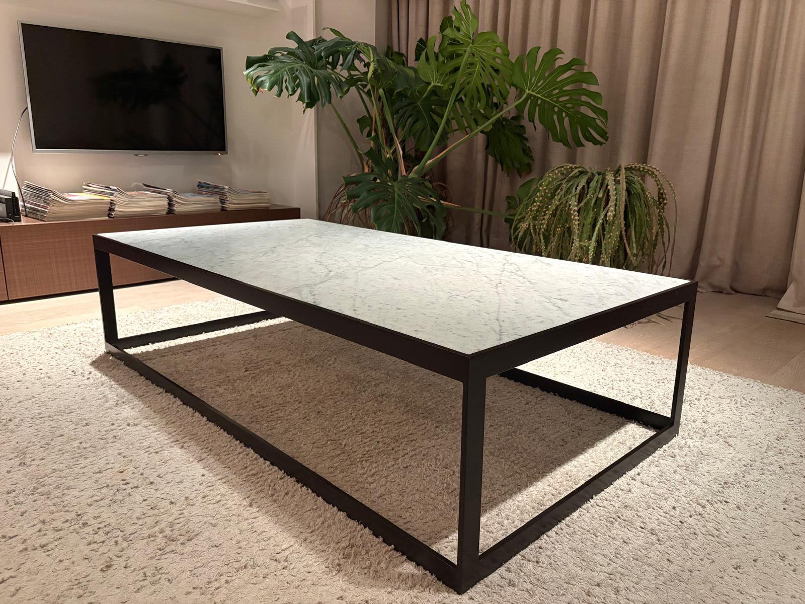 Marmeren salontafel Alto, Ophalen, Gebruikt, 100 tot 150 cm, 50 tot 100 cm