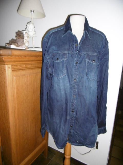 heren jeans hemd, Large. s.Oliver, Ophalen of Verzenden, Zo goed als nieuw, S.oliver