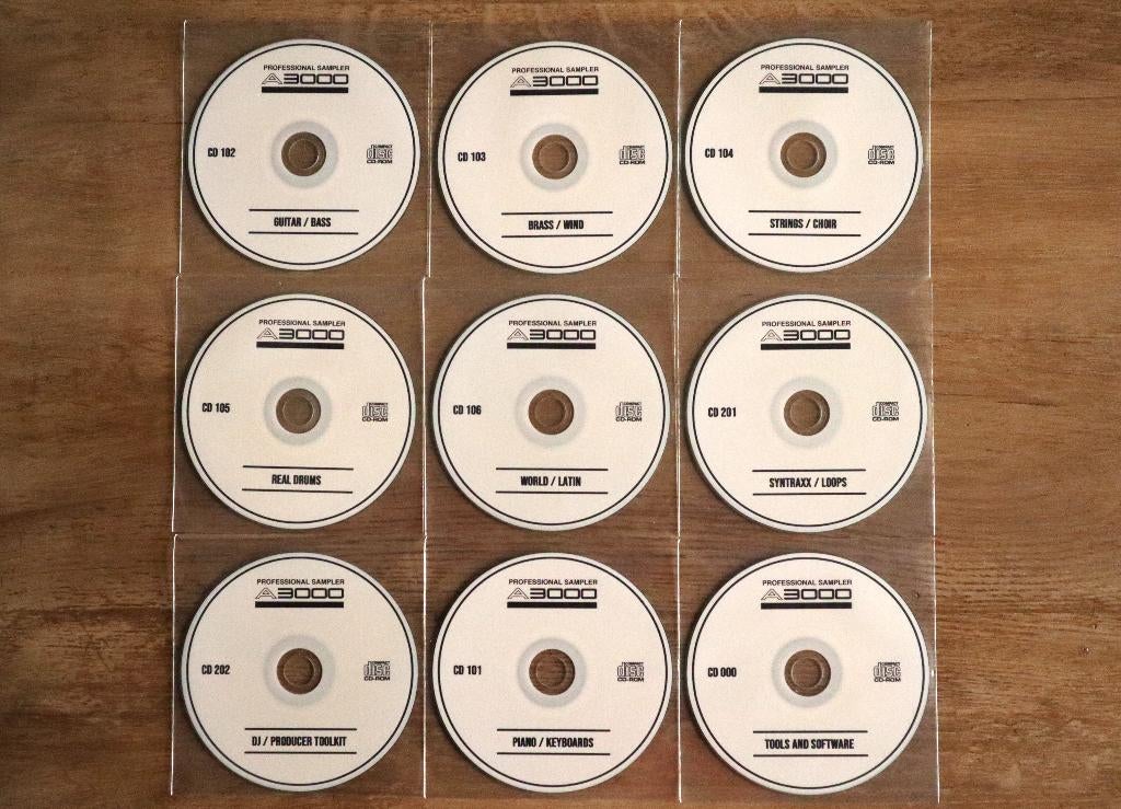 Yamaha A300 bibliotheek + gereedschap op 9 cd-roms, Muziek en Instrumenten, Samplers, Ophalen of Verzenden, Zo goed als nieuw