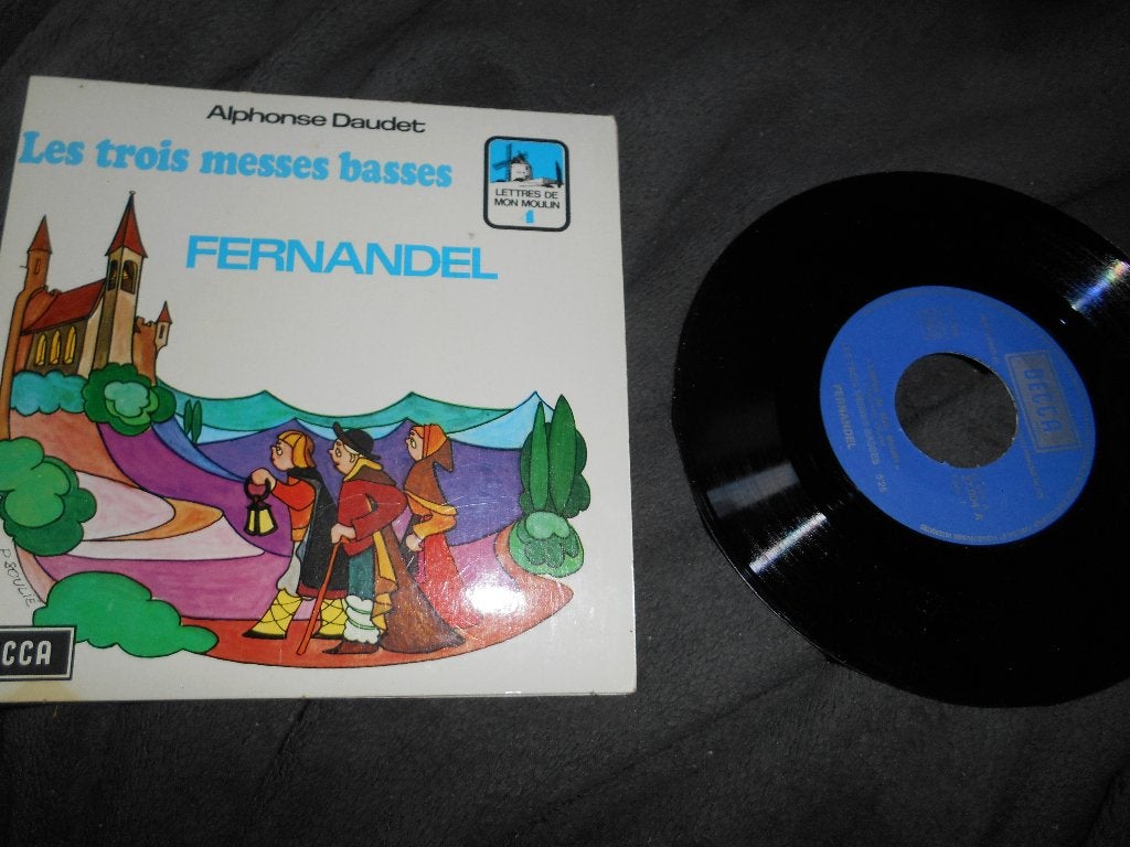45T FERNANDEL 1956 les 3 messes basses, Enlèvement ou Envoi