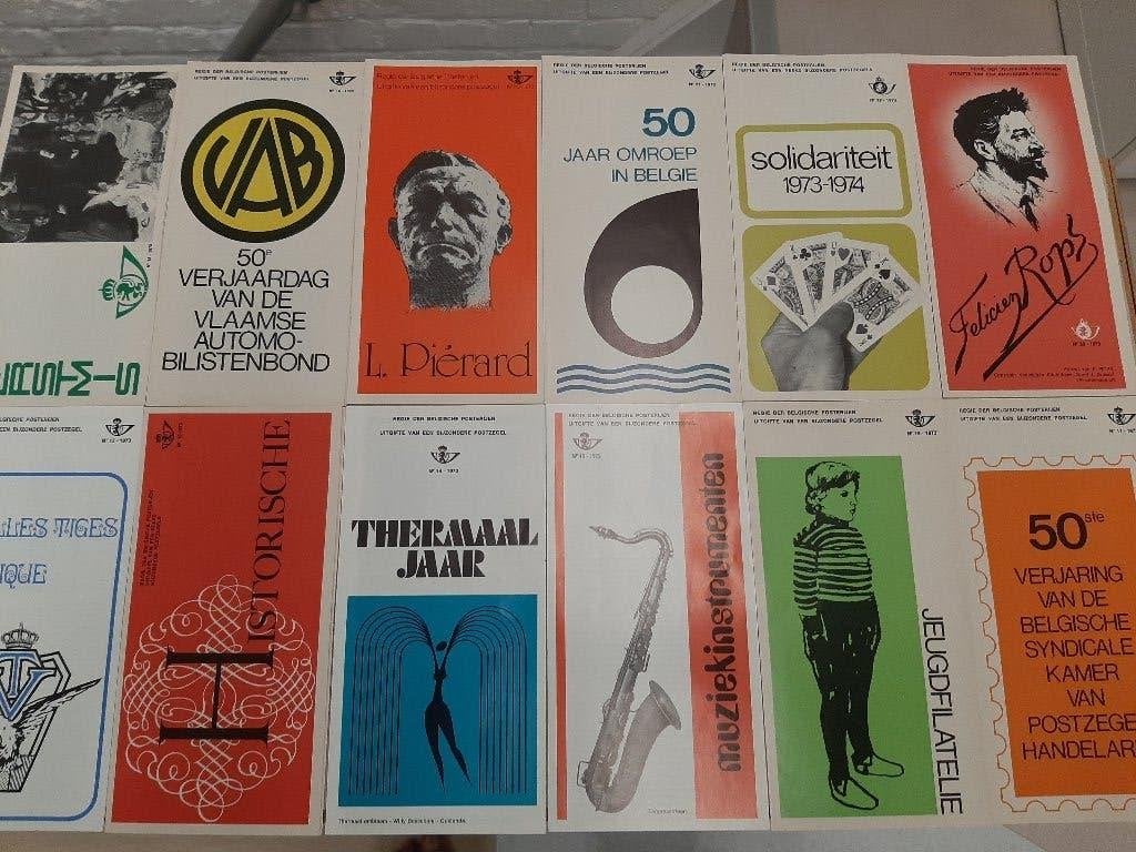 Lot de timbres avec pochette 1973, Timbres & Monnaies, Neuf, Non oblitéré, Album pour timbres, Enlèvement