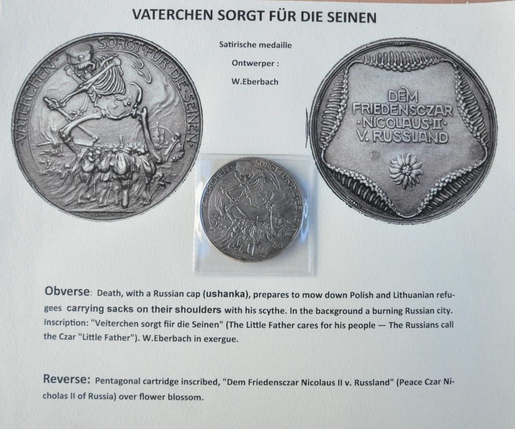 grimmig stuk uit 1916 + foto's, Verzenden, Overige soorten, Embleem of Badge