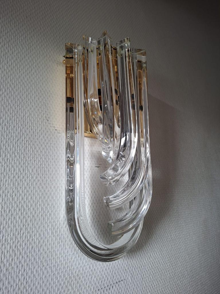 Lampe murale Venini, Paolo Venini, verre de murano, 70/80s, Enlèvement ou Envoi