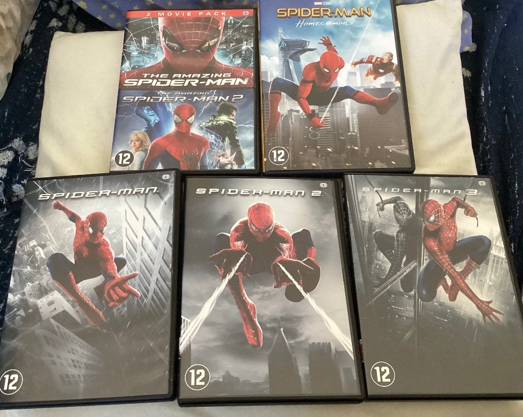 De 5 Spider-man films, Ophalen of Verzenden, Engels, Nederlands
