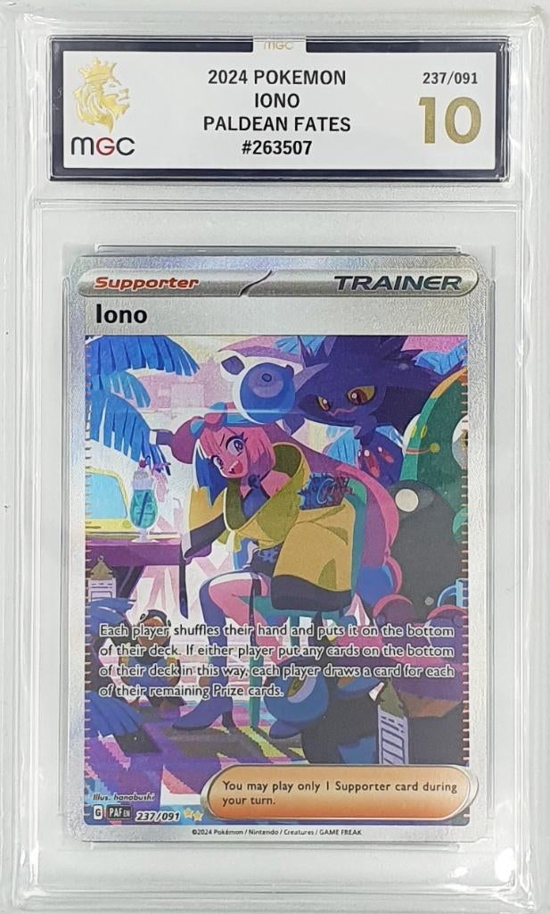 2024 Pokemon - Iono - Paldean Fates - 10, Verzenden, Nieuw, Losse kaart, Foil