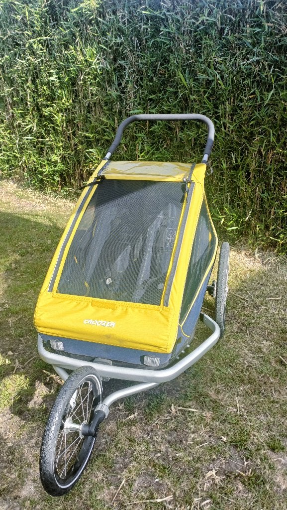 CROOZER fietskar voor 2 kindjes., Ophalen, Opvouwbaar, Zo goed als nieuw, Kinderkar