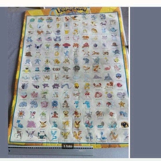 poster Pokemon 90 x 60 cm, Verzamelen, Ophalen of Verzenden