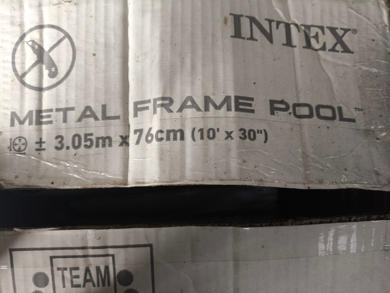 Intex zwembad metalen frame, Ophalen