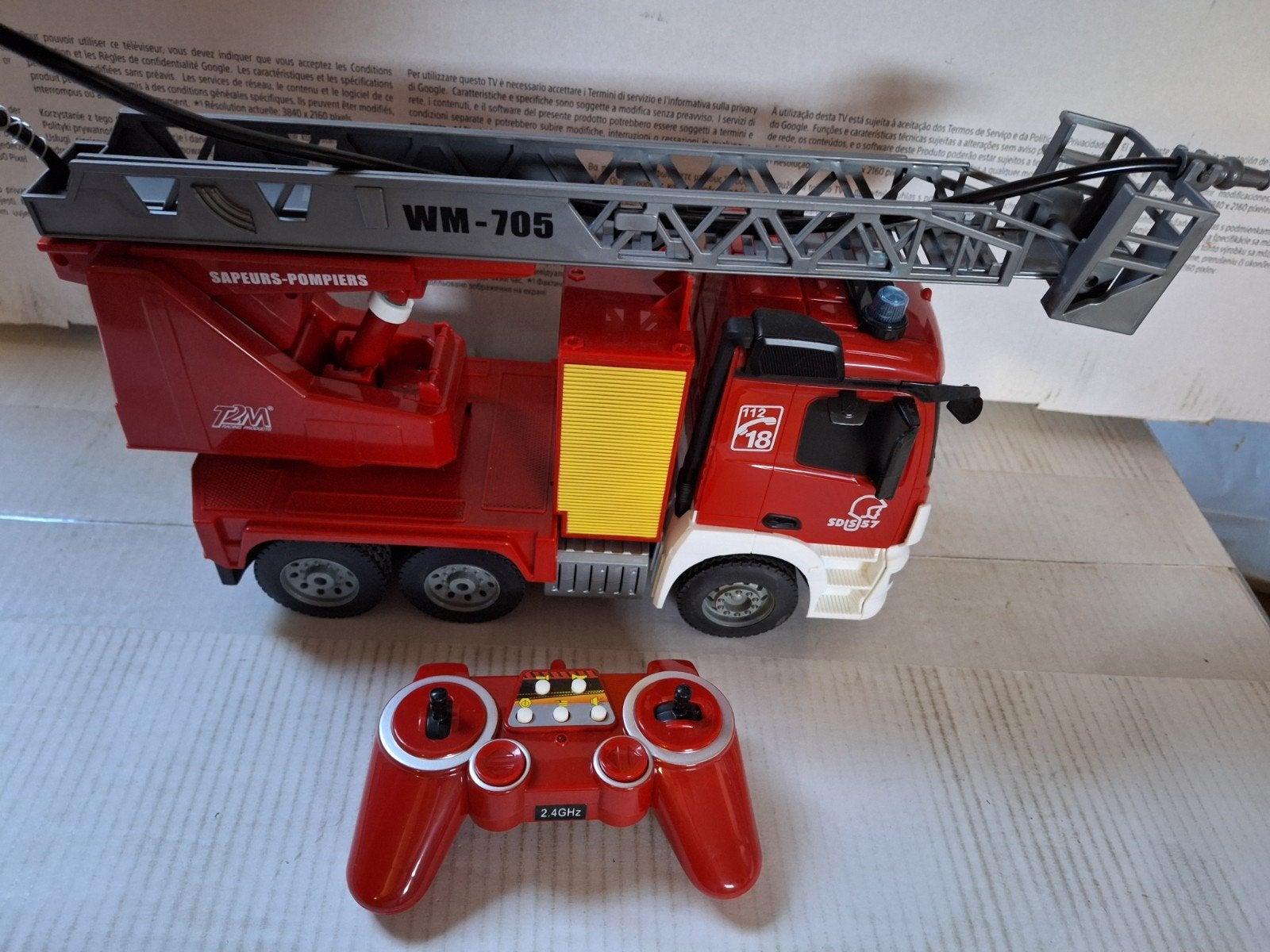 rc brandweer wagen 2,4ghz, Enlèvement