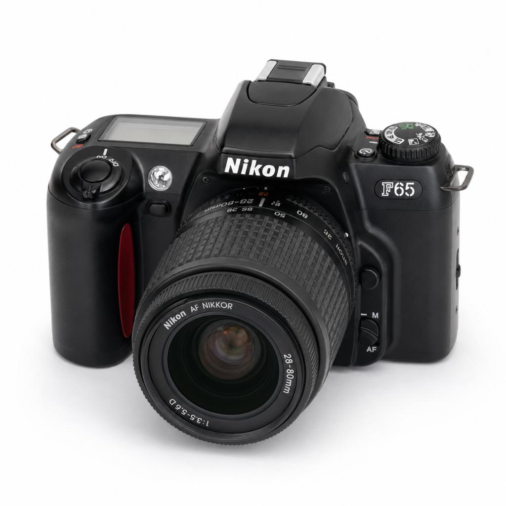 Nikon F65 35mm filmcamera + Nikon AF Nikkor 28-80mm, Audio, Tv en Foto, Fotocamera's Analoog, Ophalen, Gebruikt, Spiegelreflex