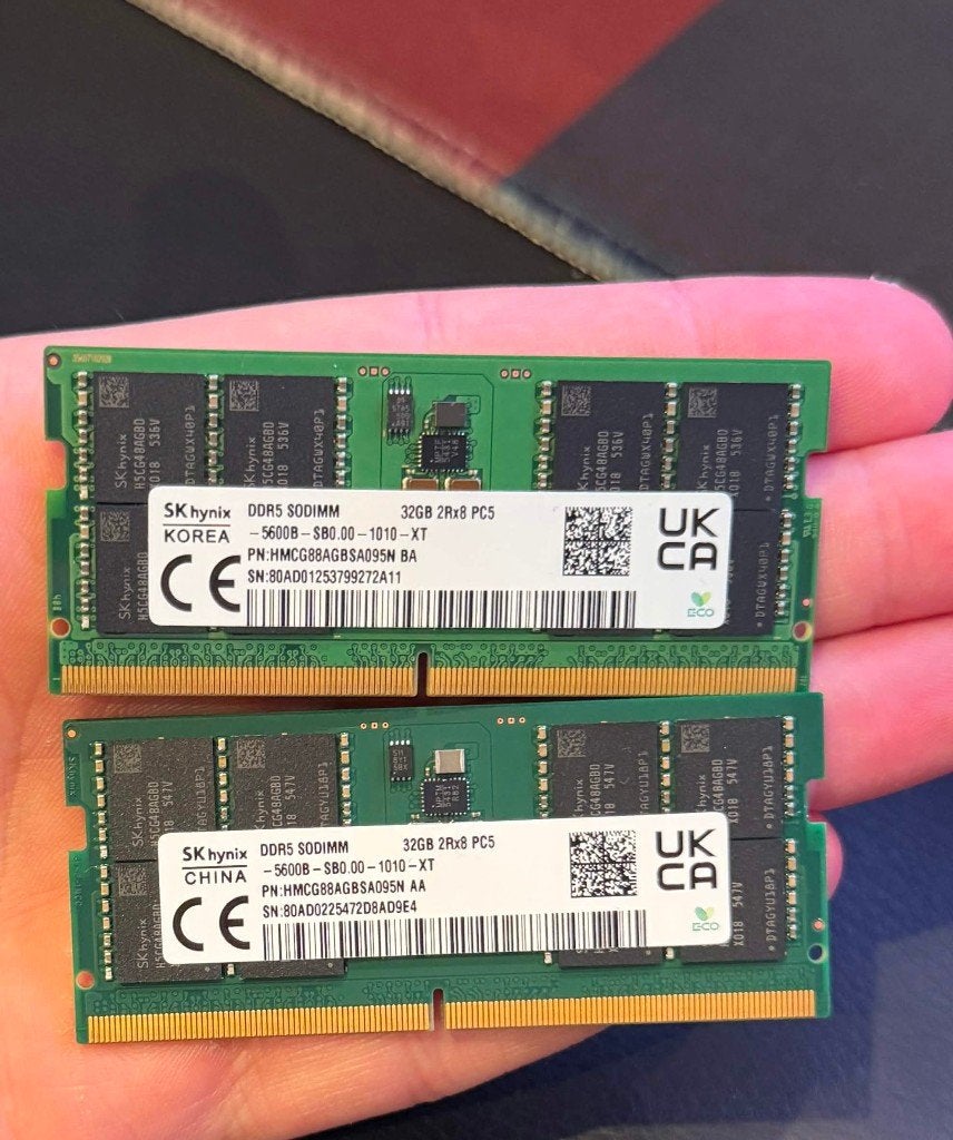 64GB RAM ddr5, Ophalen, Zo goed als nieuw, DDR5, 64 GB