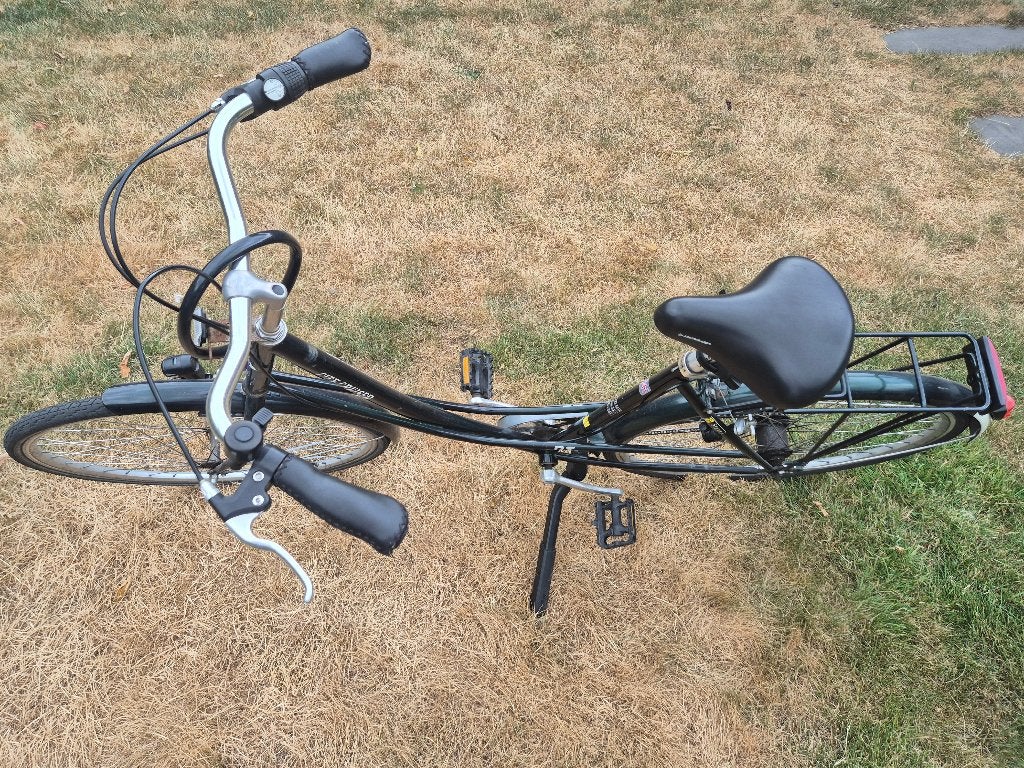 Stadsfiets vrouwen, Fietsen en Brommers, Fietsen | Dames | Damesfietsen, Ophalen, Gebruikt, Velgrem, Versnellingen