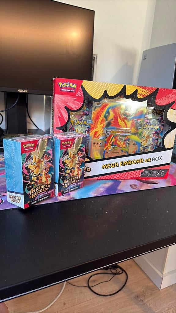 2x Ascended heroes booster / 1x ex box, Ophalen, Booster
