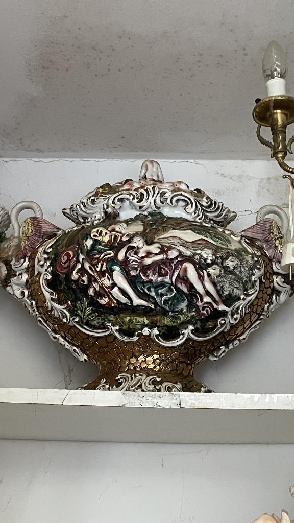 Soupière porcelaine Capodimonte, Antiquités & Art, Enlèvement