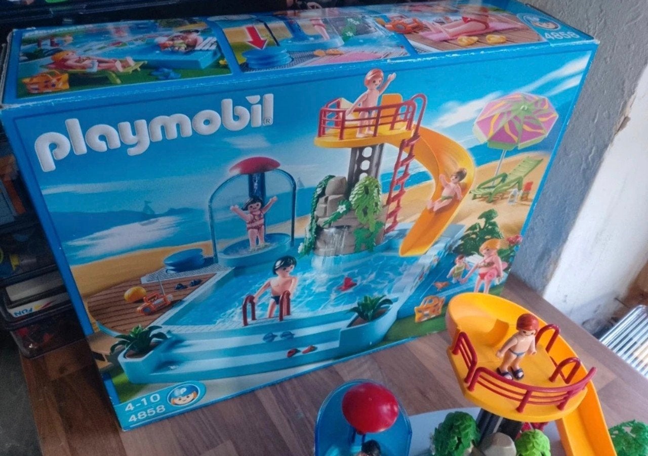 Playmobil 4858 City Life Summer Fun - grande piscine, Bâtiment, Comme neuf, Kit complet, City life