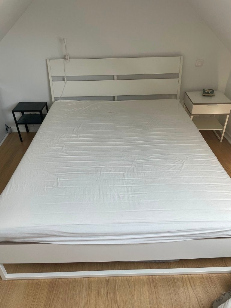 Matelas Queen Size, Maison & Meubles, Enlèvement, Utilisé, Queen size, Matelas