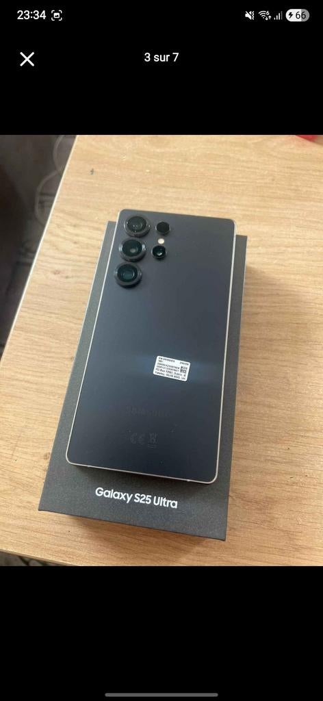 Vends Samsung S25 ultra 256go black 620€ FERME, Ophalen, Zwart, Zo goed als nieuw, Zonder simlock