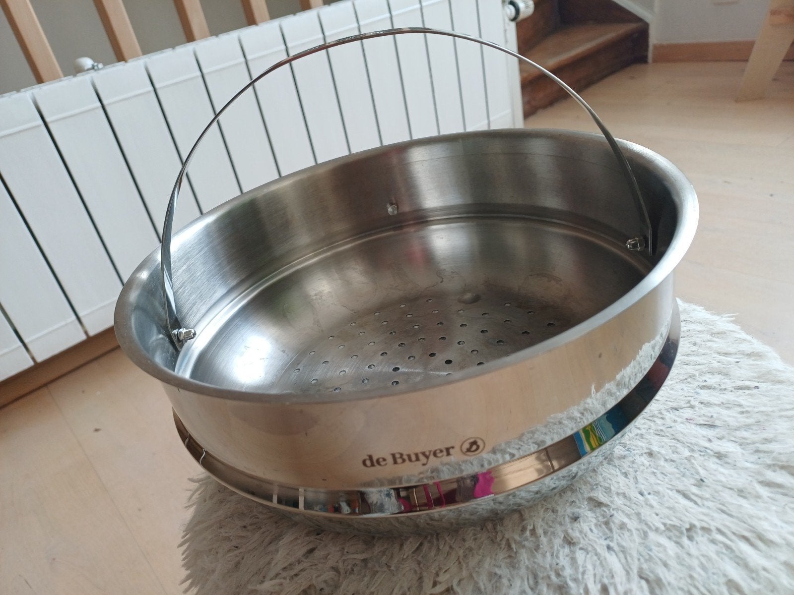 Cuit-vapeur inox 24cm, Sans BPA, Préparateur de repas pour bébé, Enlèvement, Utilisé