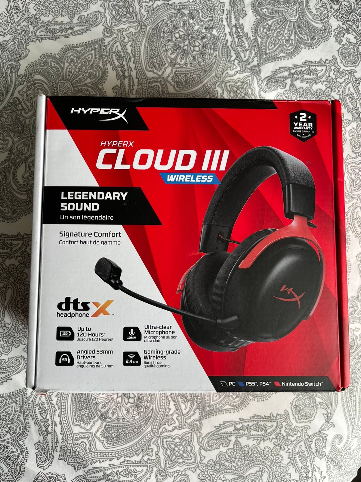 HyperX Cloud III Wireless Gaming Headset, Computers en Software, Headsets, Nieuw, Over-ear, Draadloos, Gaming headset, Ophalen