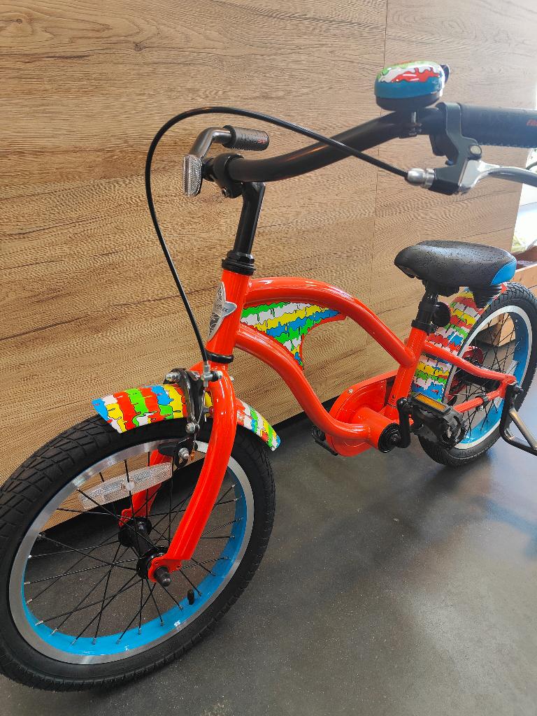 Nieuwe kinderfiets van electra maat 16, Fietsen en Brommers, Ophalen, Terugtraprem, Zijwieltjes, 16 tot 20 inch