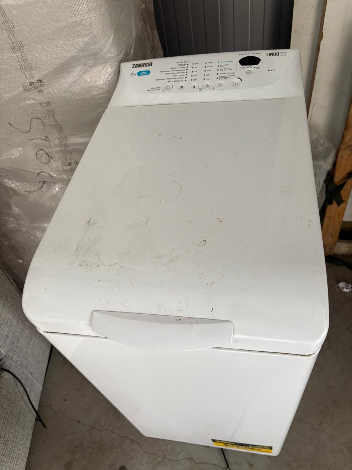 Machine a laver zanussi, Ophalen, 1200 tot 1600 toeren, Gebruikt, 4 tot 6 kg