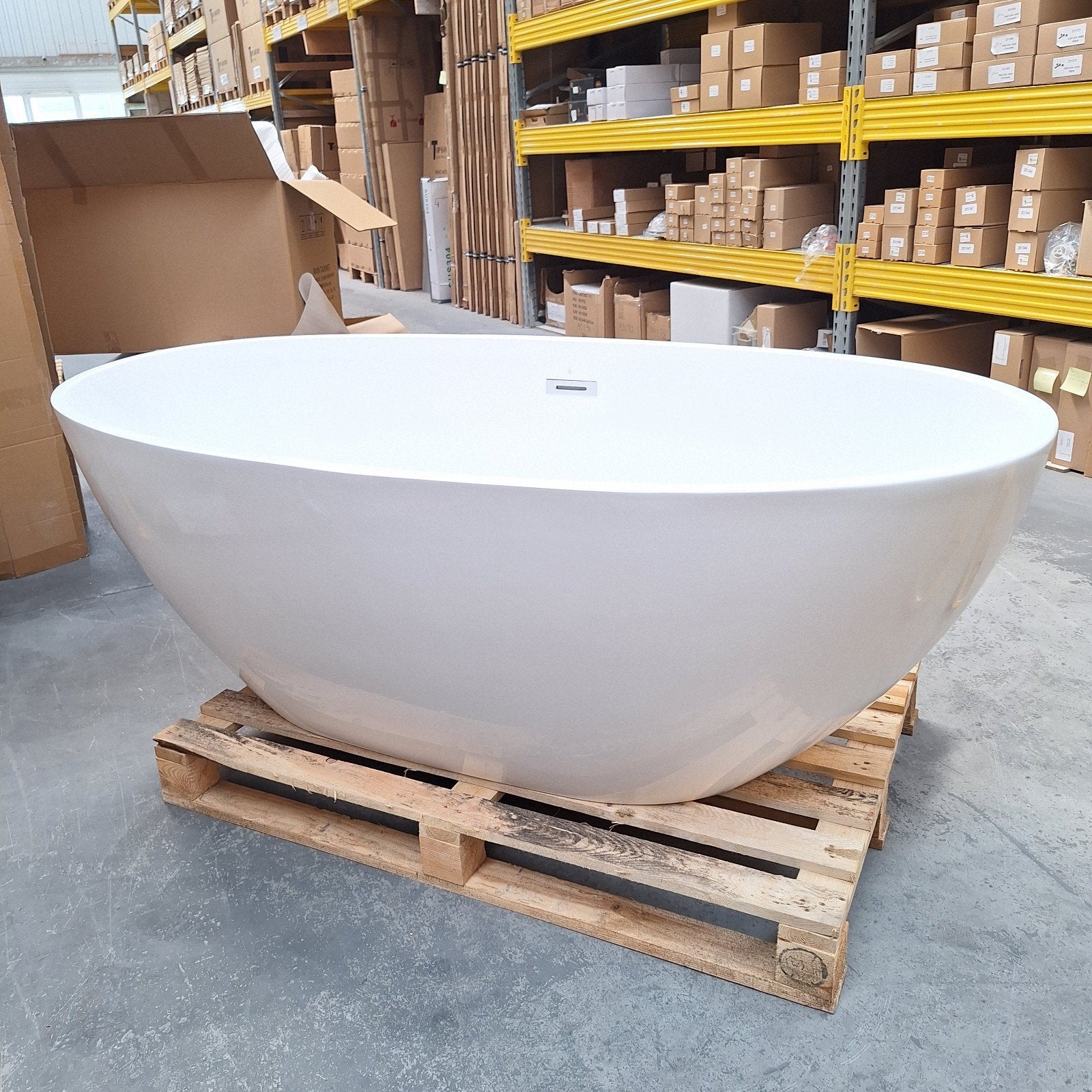 Trendy ligbad 170x79x57 vrijstaand stijlvolle badkamer nr347, Ophalen of Verzenden, Nieuw, Wit