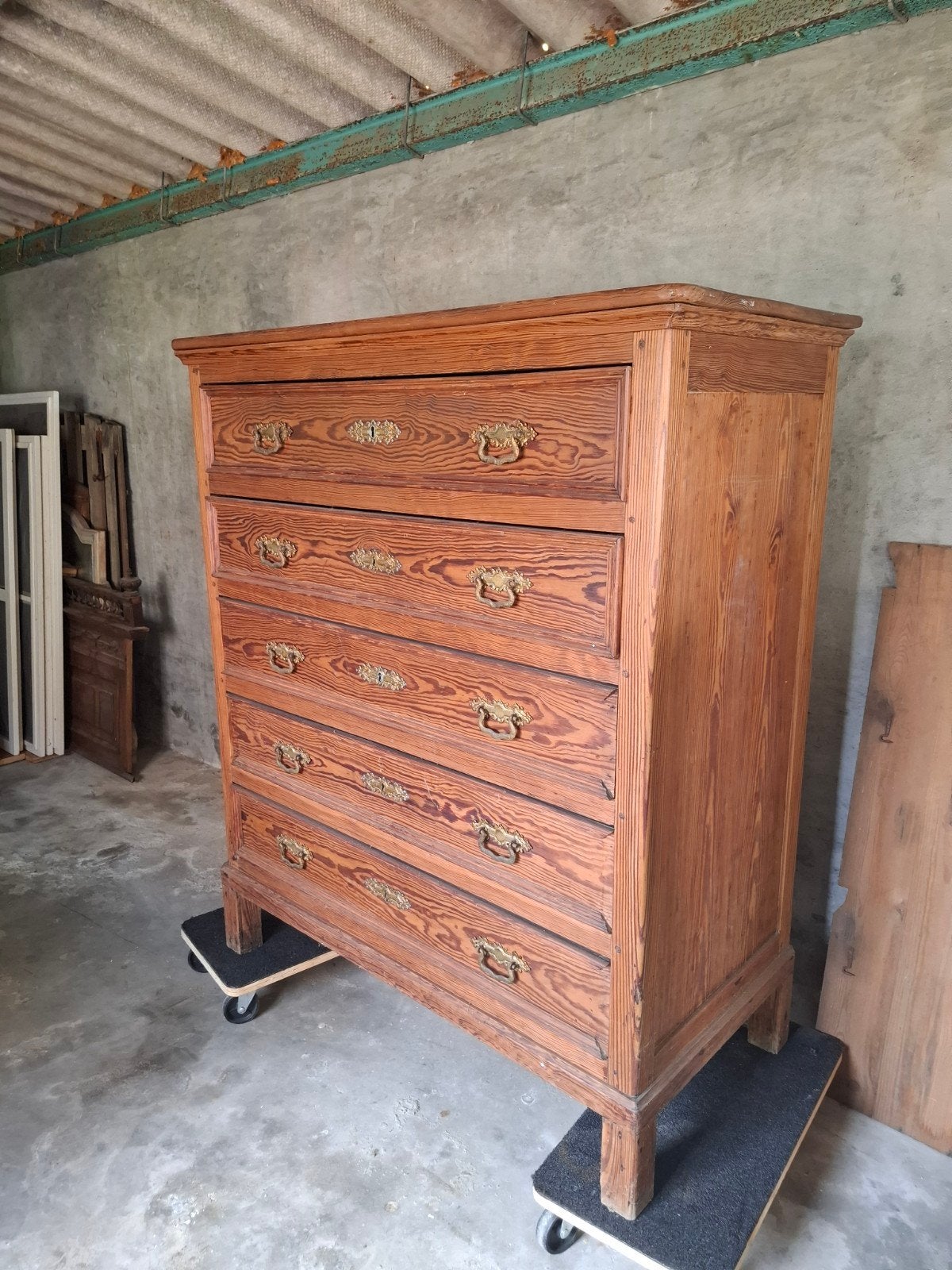 PITCH PINE LADENKAST *** (VERKOCHT), Ophalen