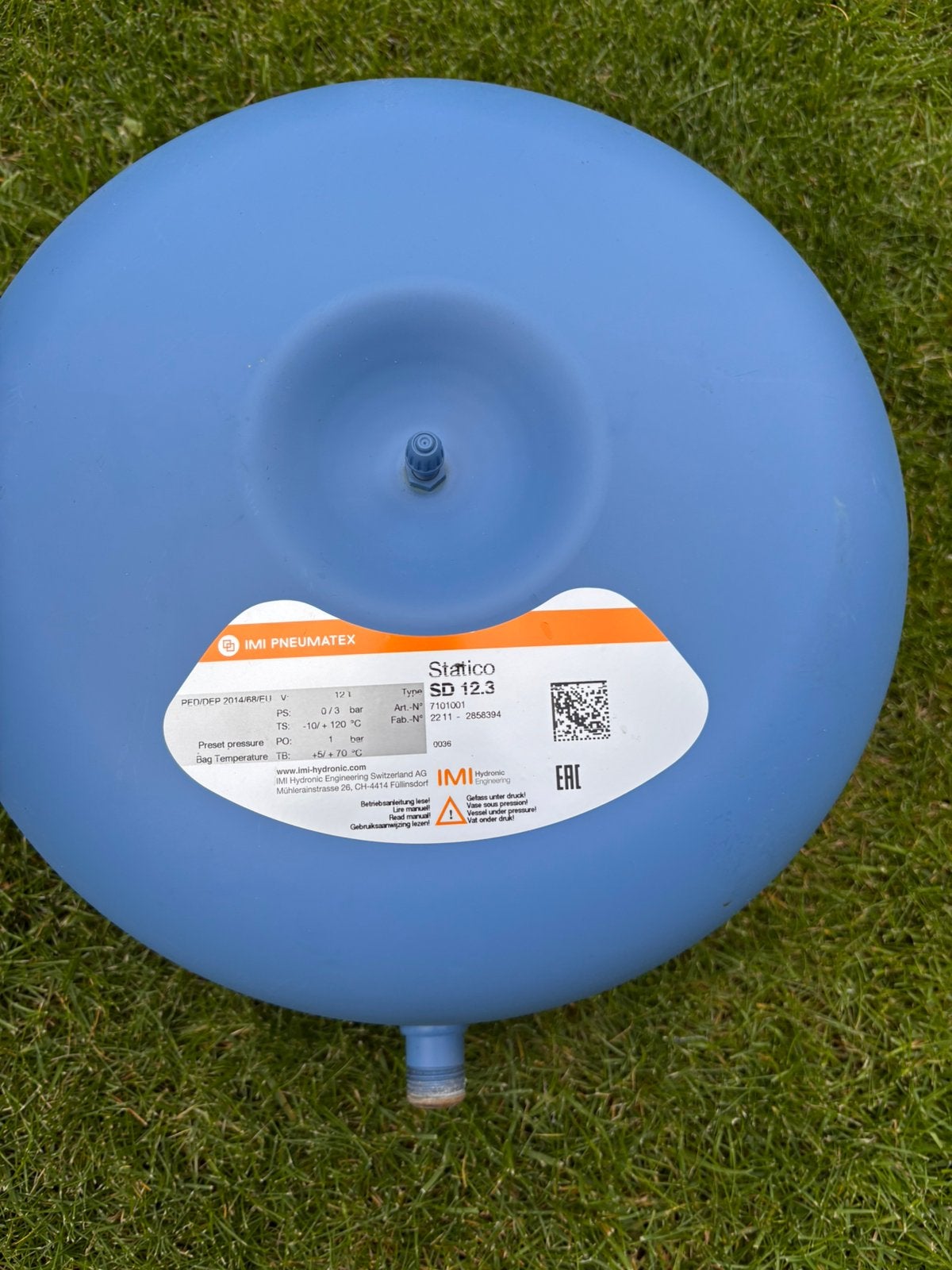 Expansievat 12liter, Doe-het-zelf en Bouw, Ophalen, Zo goed als nieuw