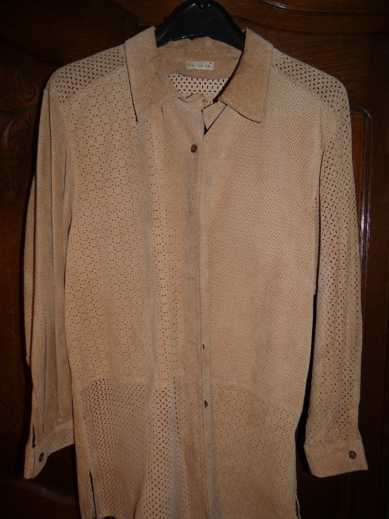 Damesvest daim Cayenne maat 44, Ophalen of Verzenden, Gedragen, Maat 42/44 (L)