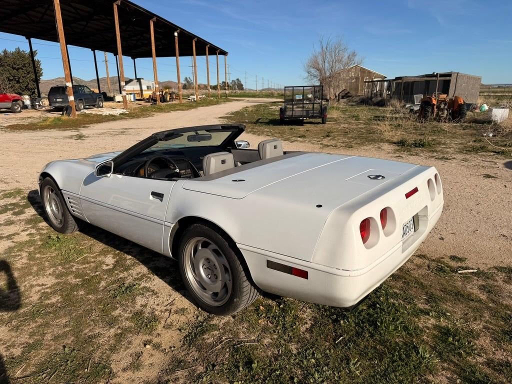 Chevrolet Corvette Cabrio LT1 1992 Wit, Auto's, Automaat, Achterwielaandrijving, 8 cilinders, Cabriolet