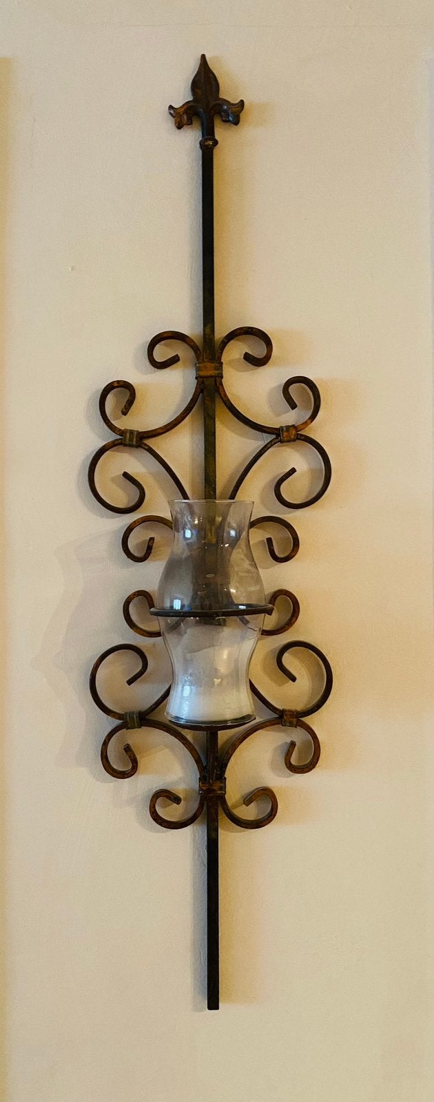 Franse kasteel kandelaar (kaars), Ophalen, Glas