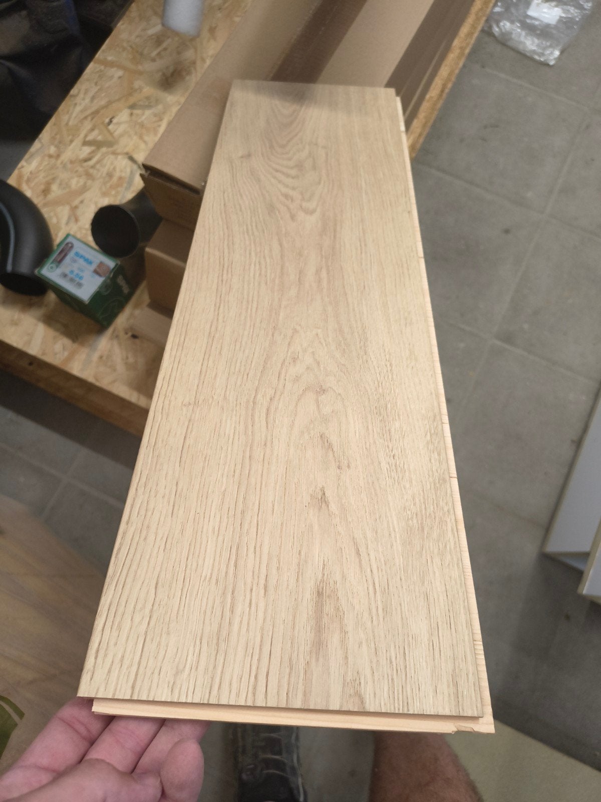 samengestelde parket eik - 6m², Nieuw, 5 tot 10 m², 10 tot 30 cm, Hout