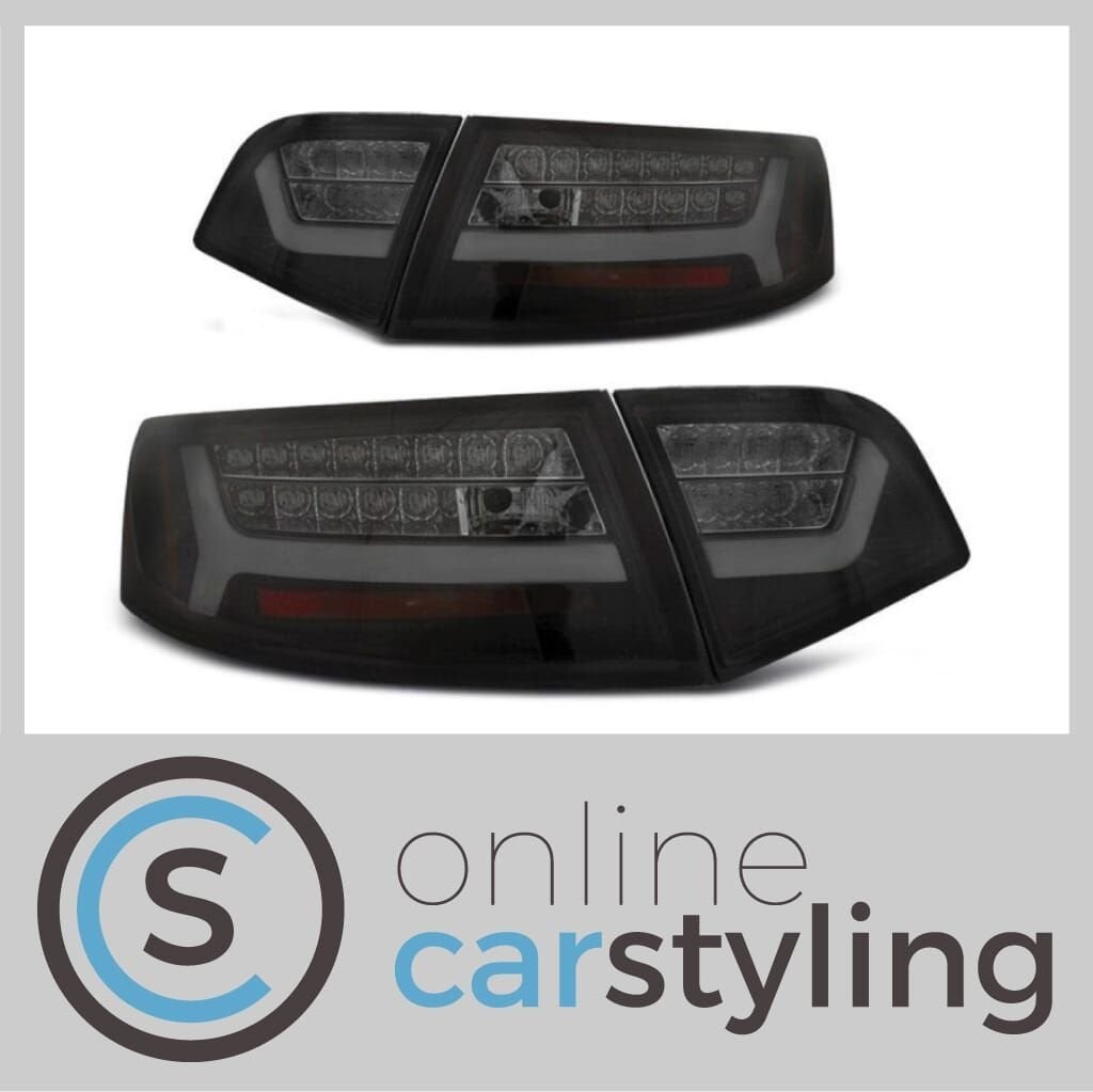 LED Achterlichten Audi A6 C6 Sedan Zwart Lightbar Design, Auto-onderdelen, -, -, Nieuw, -