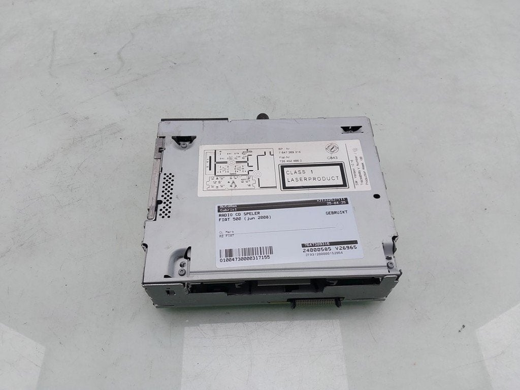 RADIO Fiat 500 (312) (01-2007/12-2012), FCA Germany GmbH, Gebruikt, IPC D1-09 Bahnhofsplatz
65423  Rüsselsheim am Main, DE, Fcagroup@fiat.de
